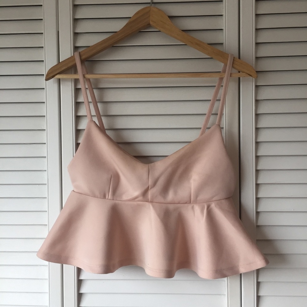 Light pink babydoll Topshop top